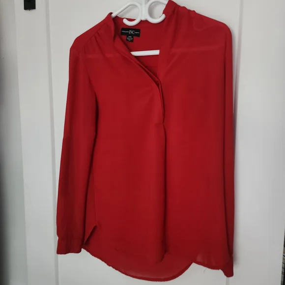 Semi-sheer Red Top - Picture 1 of 2